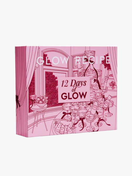 Glow Recipe 12 Days of Glow Advent Calendar in branded component on a light gray background